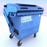 garbage container with ragdoll settings