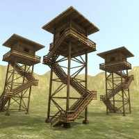 Wooden watch tower