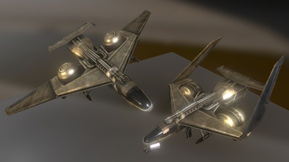 Futuristic combat jet on Sketchfab by DennisH2010