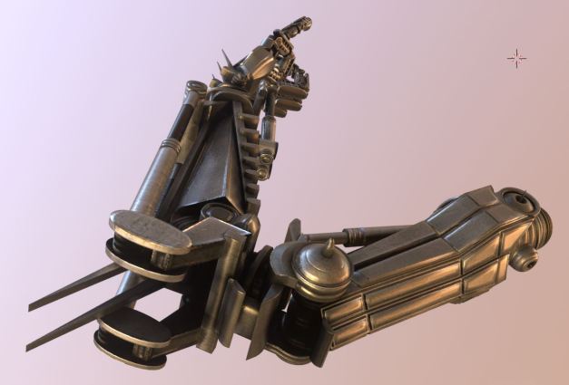 Roboter arms Blender-2.82a_Low-Poly-modeled-textured-rigged-and-animated-in-Blender-3d (4)