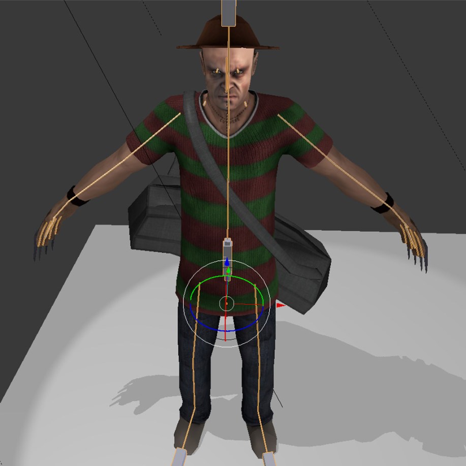 Trevor from GTA 5 dressed like Freddy Krueger