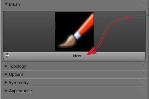 How to created, save and load in a self-made brush in Blender_13