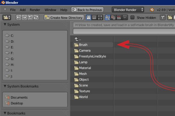 How to created, save and load in a self-made brush in Blender_33