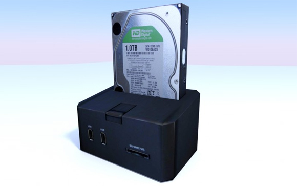 Low-poly external HD by DennisH2010