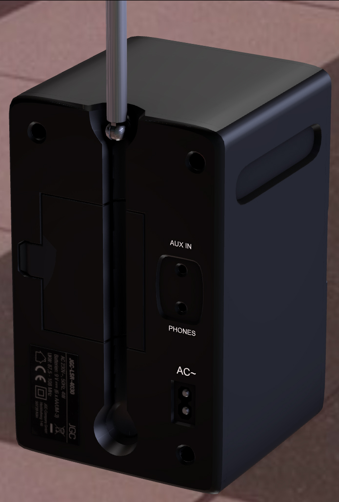 Radio rigged and animated