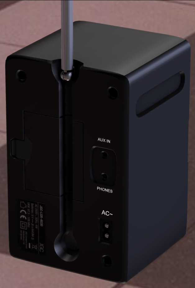 Radio rigged and animated