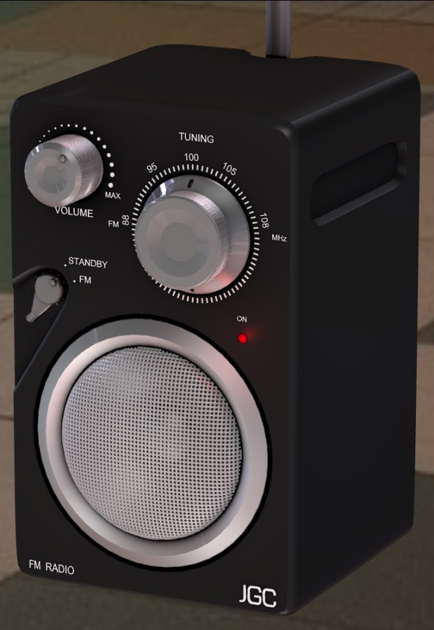 Radio rigged and animated