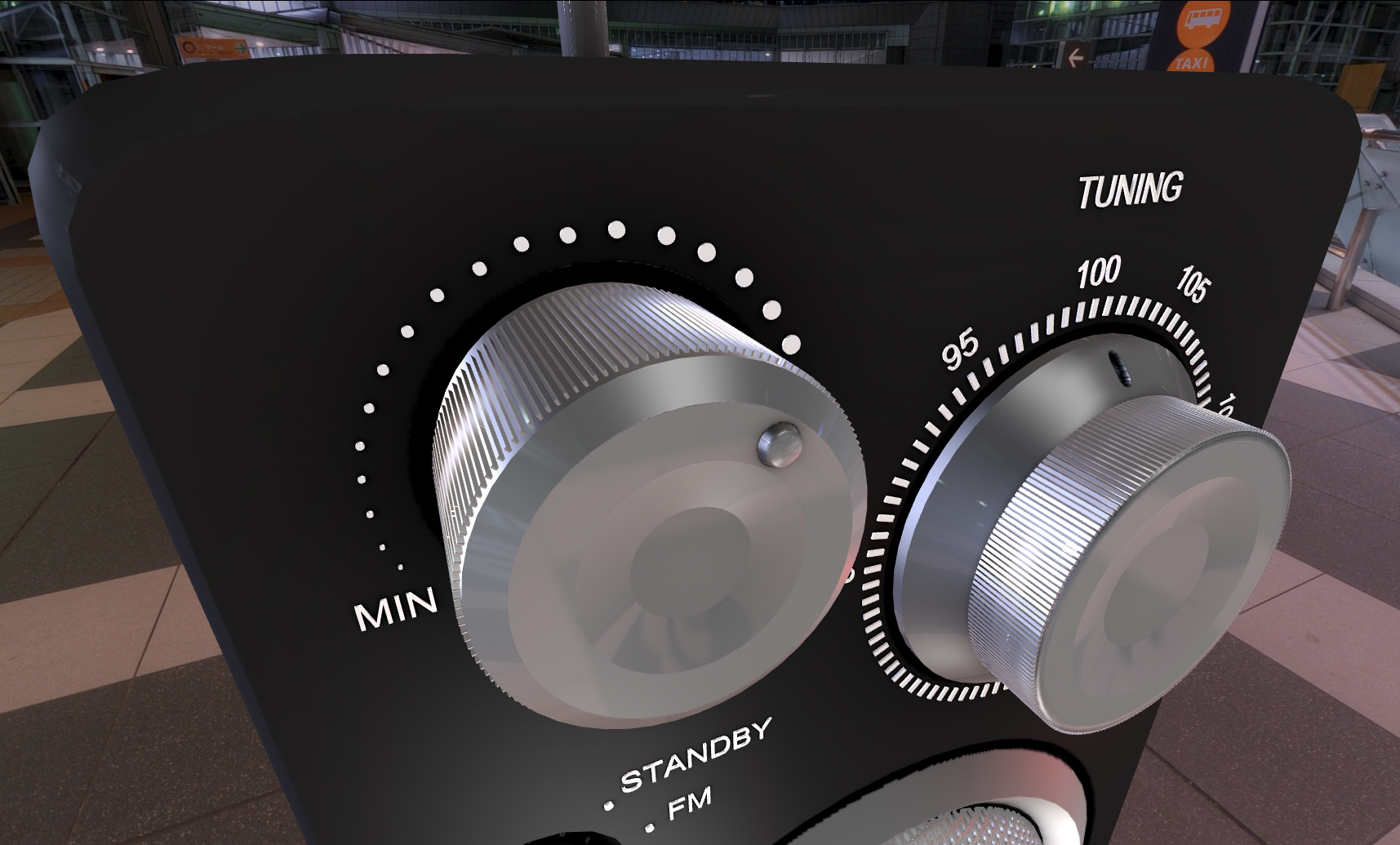 Radio rigged and animated