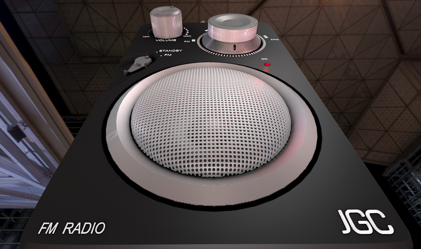 Radio rigged and animated