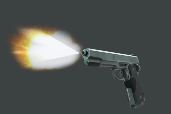 45 ACP Smith and Wesson Model (Animated) by DennisH2010