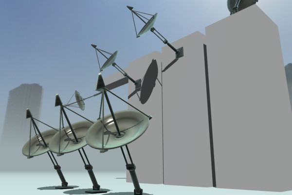 Satellite dishes in action by DennisH2010