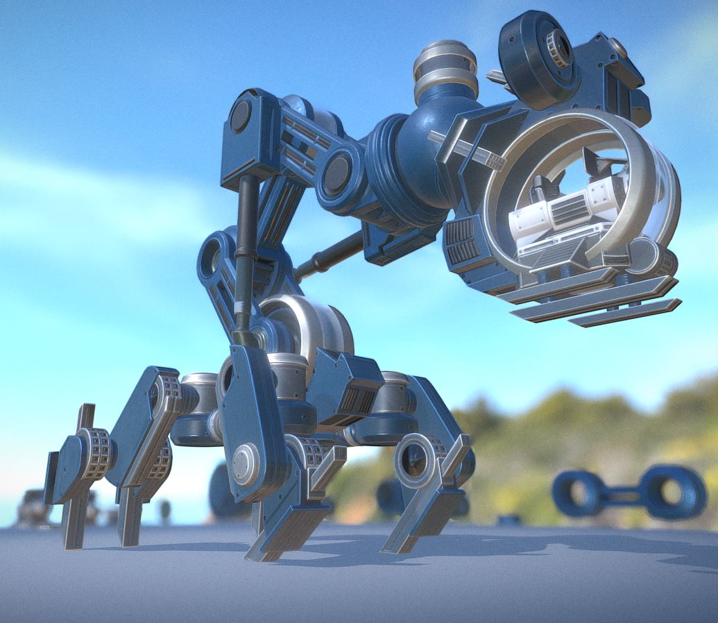 Mech Neck Mech Neck Walker – Blender Game Engine | 3DHaupt