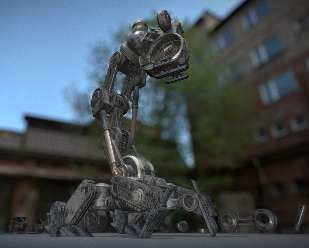 Mech Neck Mech Neck Walker – Blender Game Engine | 3DHaupt