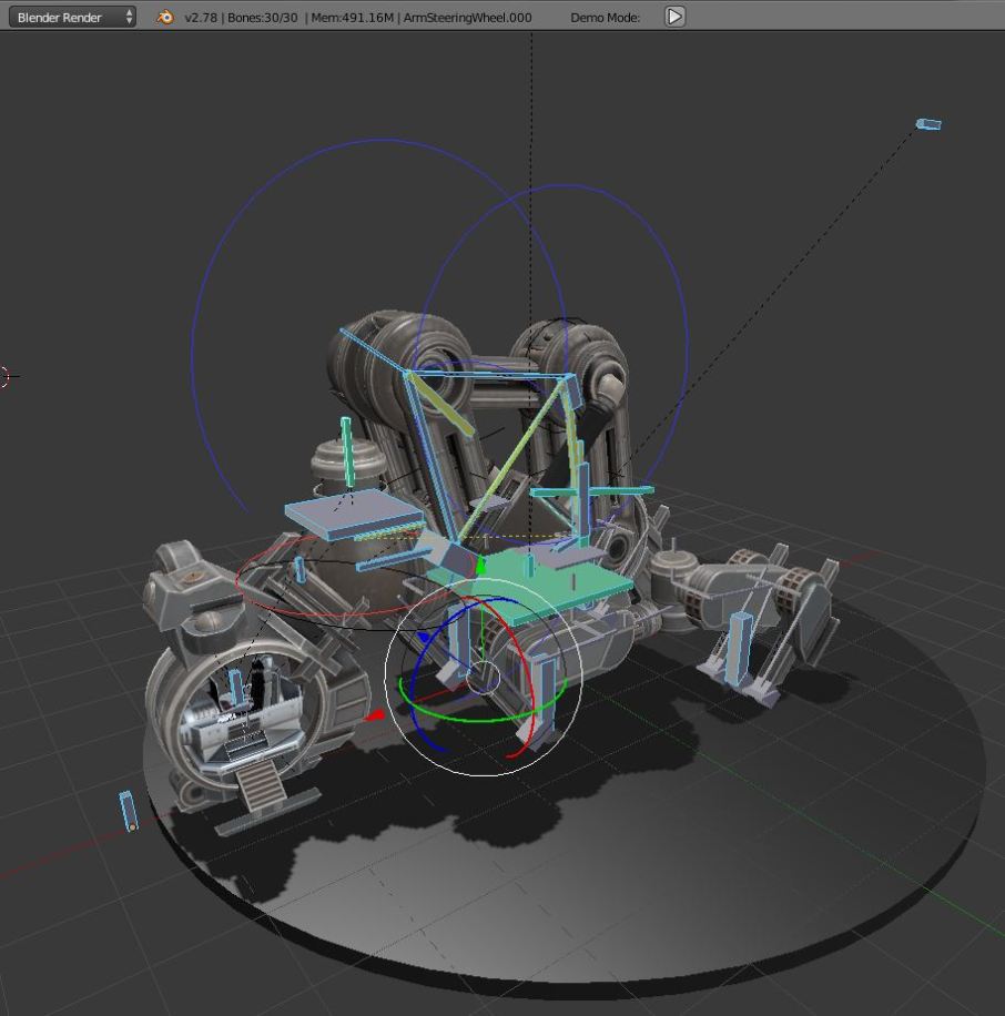 My walking mech neck design.