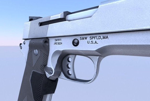 smith and wesson gun model 3d-model-gun-45-acp-smith-and-wesson-2