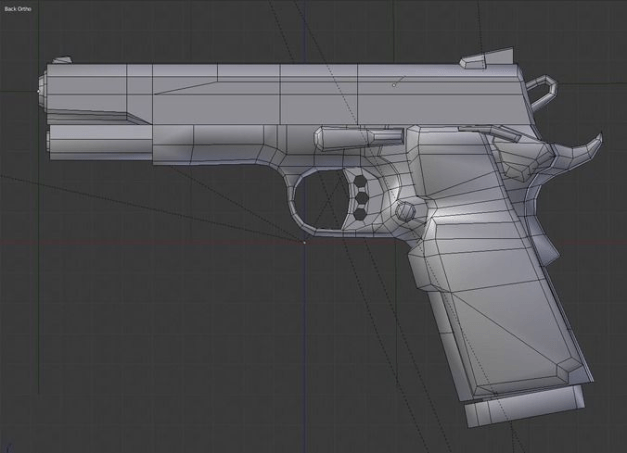 smith and wesson gun 3d-model 3d-model-gun-45-acp-smith-and-wesson-9