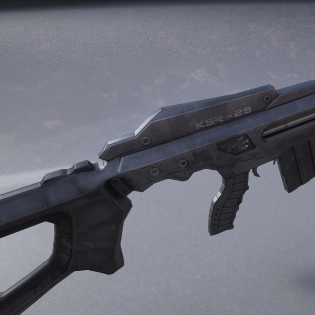 ksr sniper rifle 3d model (New)