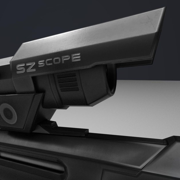 ksr sniper rifle 3d model (New)
