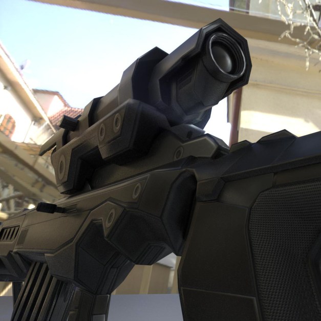 ksr sniper rifle 3d model (New)