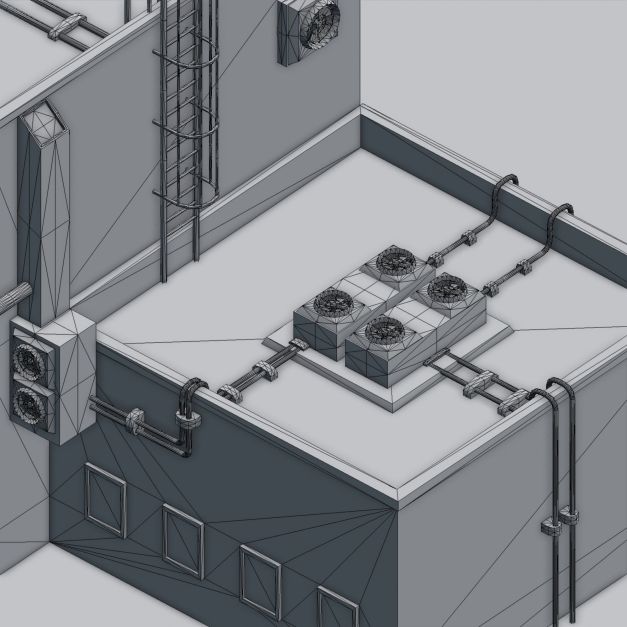 Futuristic ghetto building