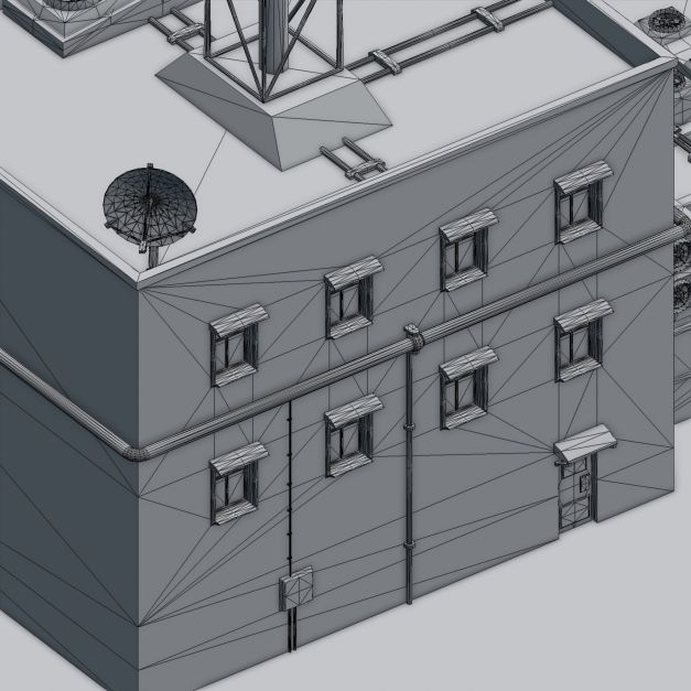 Futuristic ghetto building