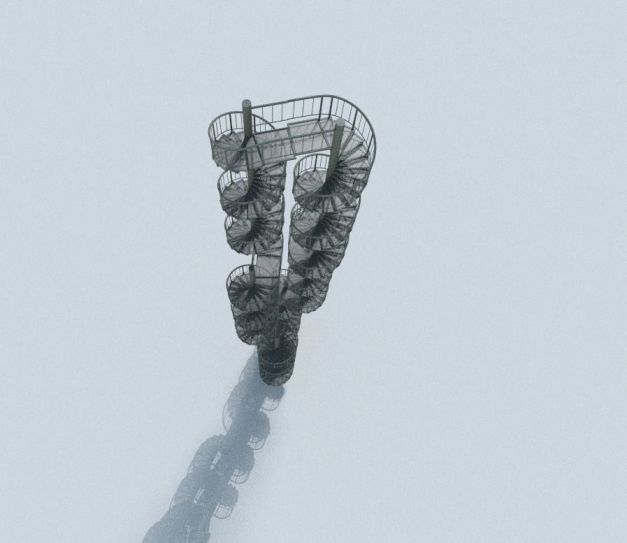 Aluminum Spiral Staircases - 3d-Model