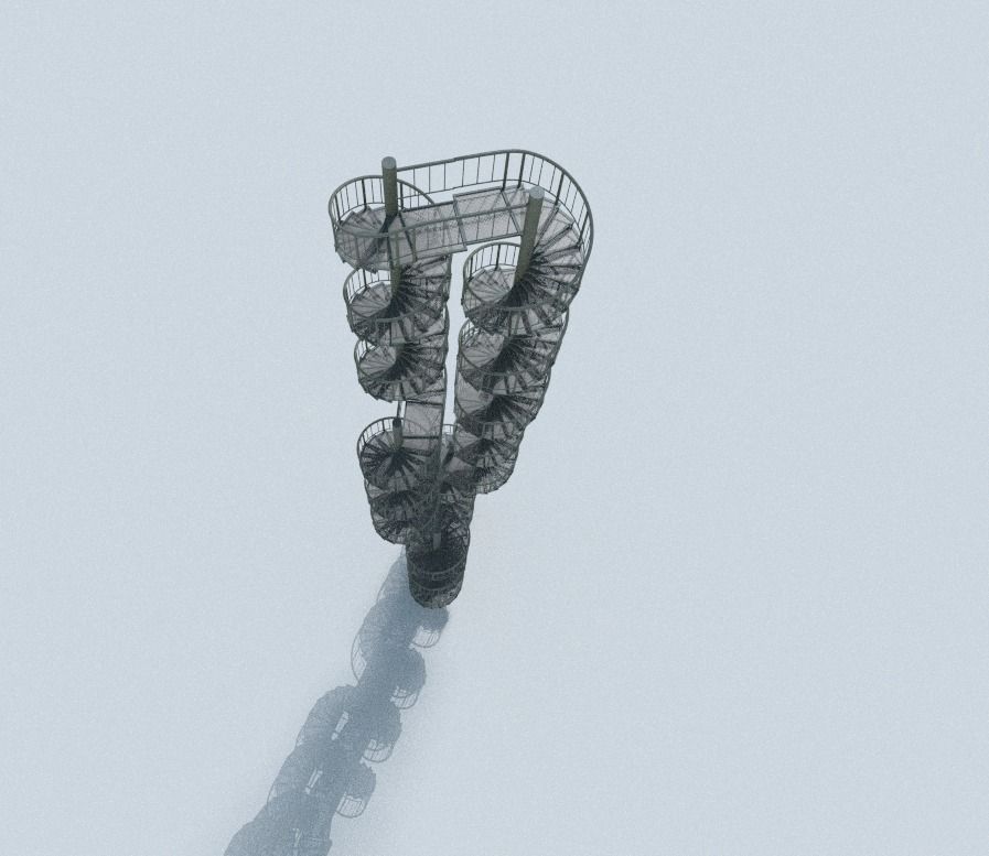 Aluminum Spiral Staircases - 3d-Model