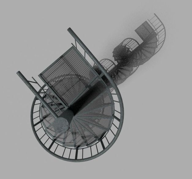 Aluminum Spiral Staircases - 3d-Model