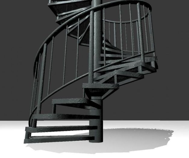 Aluminum Spiral Staircases - 3d-Model