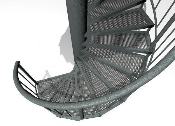 Aluminum Spiral Staircases - 3d-Model