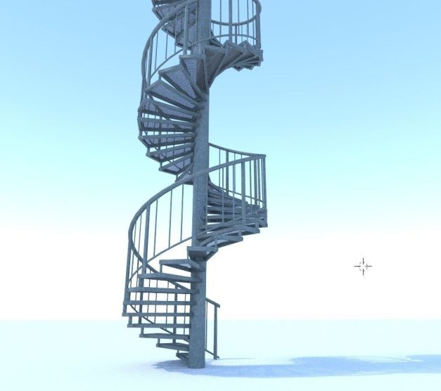 Aluminum Spiral Staircases - 3d-Model
