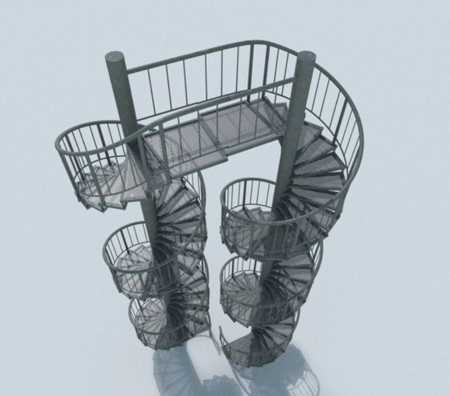 Aluminum Spiral Staircases