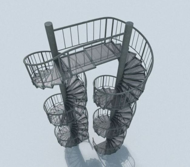 Aluminum Spiral Staircases