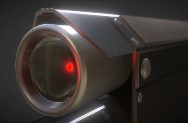 Futuristic Weapon Concept High-Poly