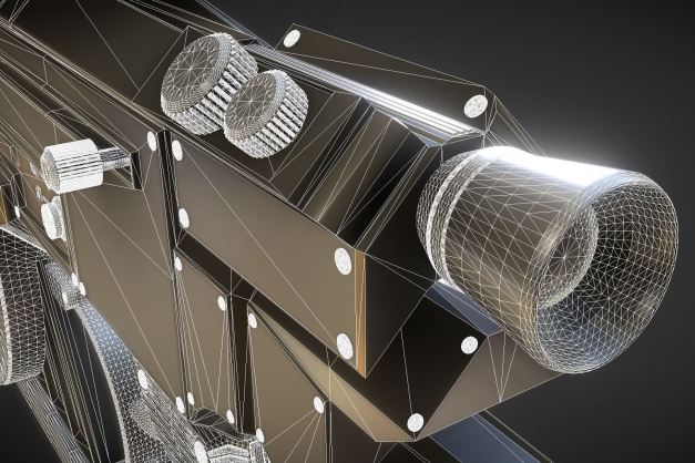 Futuristic Weapon Concept High-Poly