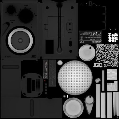 Radio rigged and animated
