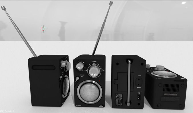 Radio rigged and animated