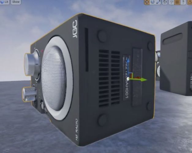 Radio rigged and animated