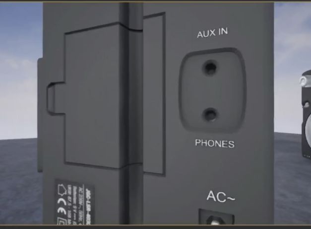 Radio rigged and animated