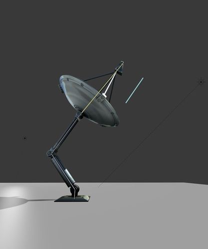Satellite Dishes Rigged and Low-Poly