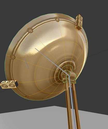 Satellite Dishes Rigged and Low-Poly