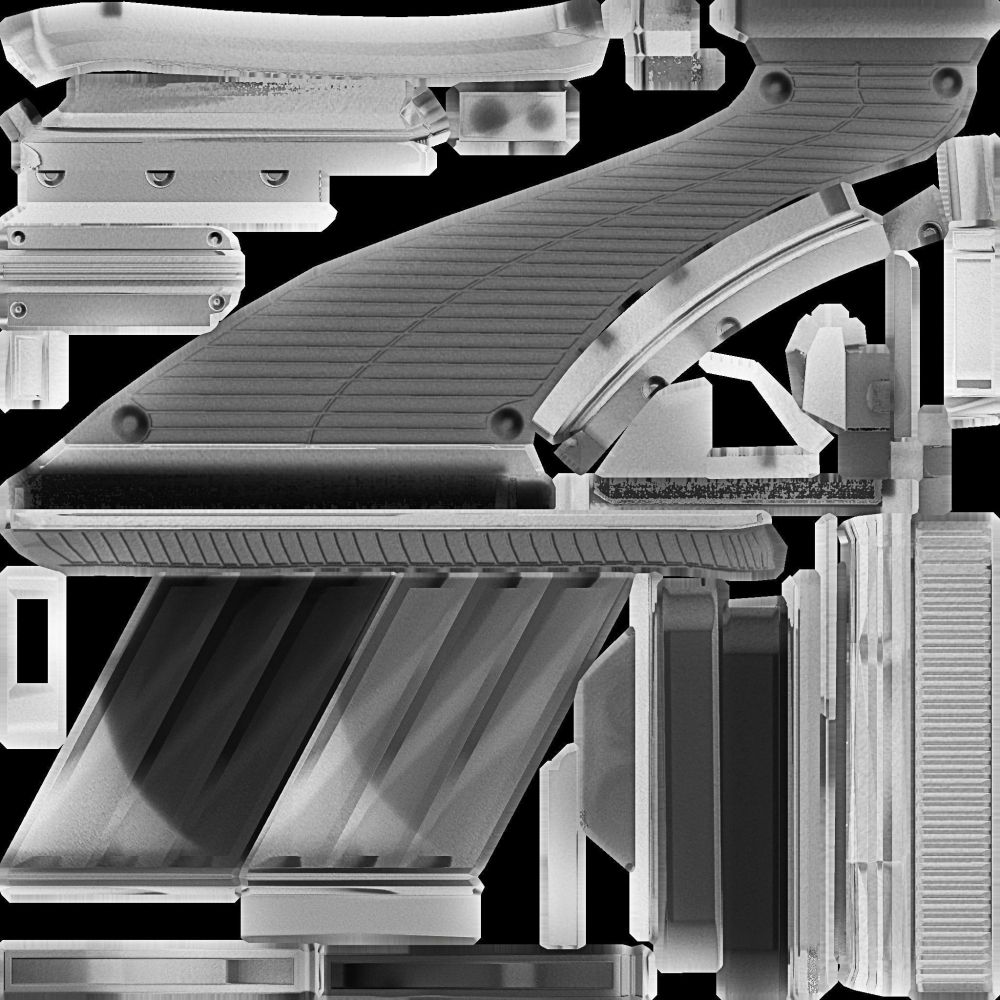 Futuristic Weapon Concept Low-Poly