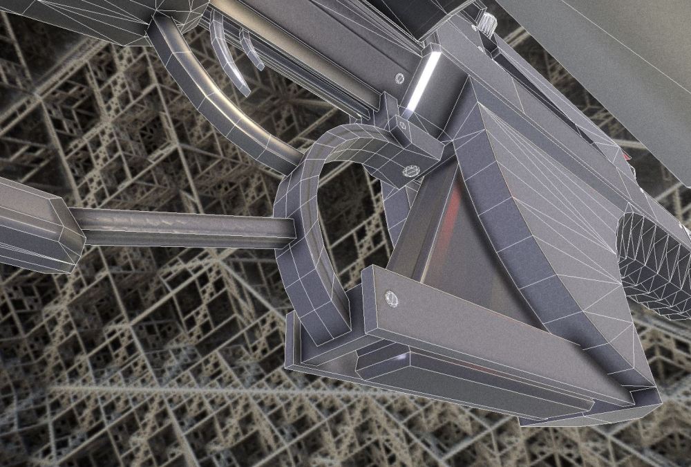 Futuristic Weapon Concept Low-Poly