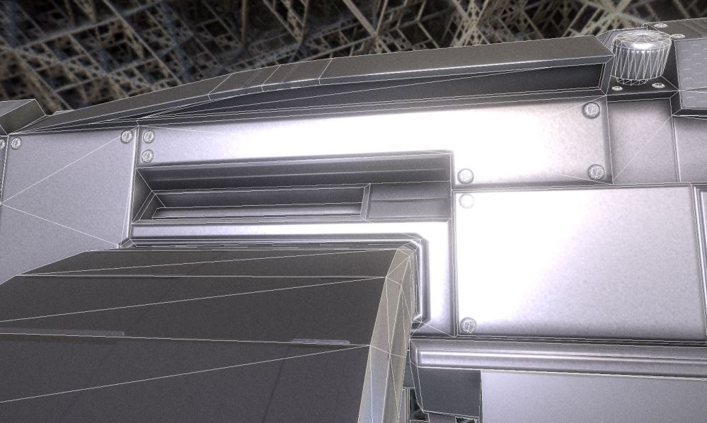 Futuristic Weapon Concept Low-Poly