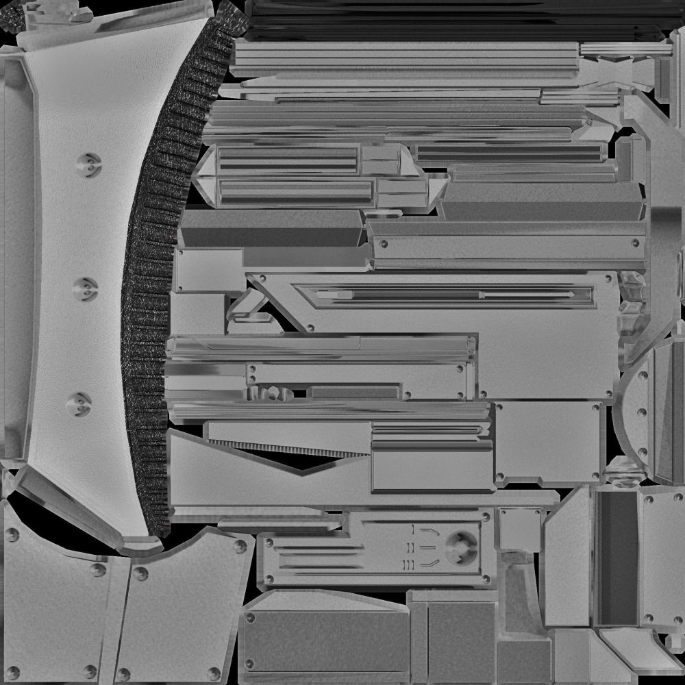 Futuristic Weapon Concept Low-Poly (41)