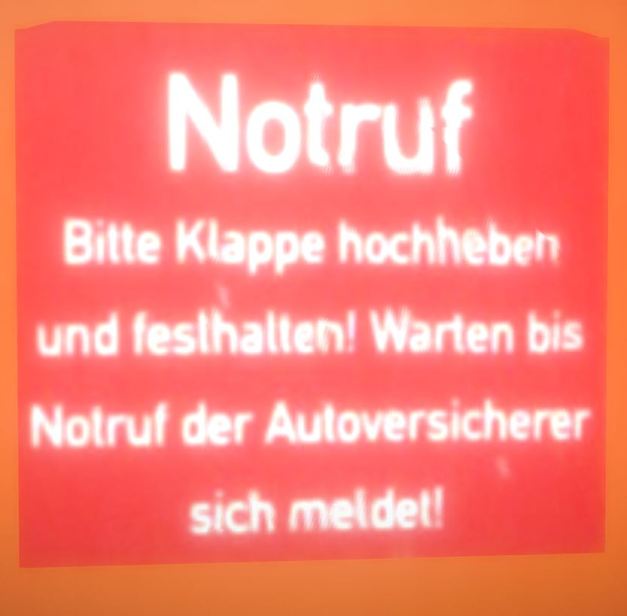 Emergency Call Box Notruf -High-Poly